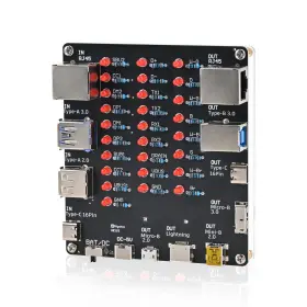 21985 Pemenol Diy Usb Cable Tester Soldering Kit 9-in-1 Universal Black