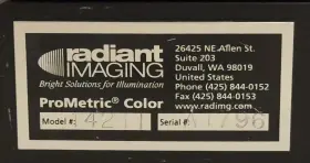 14211 Prometric Radiant Imaging Color Ccd Light And Measurement System #3