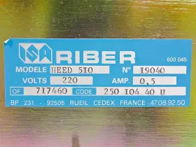 Heed-510 Riber Heed 510 Alimentation Optique Optical Power Unit 220 Volts 0.5 Amps #3
