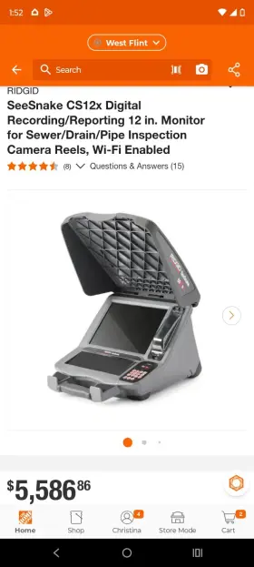 326375476 Ridgid Seesnake Cs65x Monitor