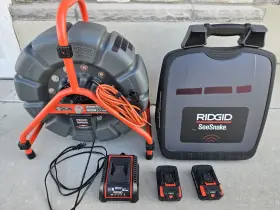 Cs12x Ridgid 63628 57288 Ridged Seesnake Camera And Monitor Set Mini 200ft Self Leveling Trusense