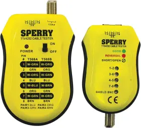 Tt64202 Sperry Instruments Cable Test Plus Coax And Utp/stp Yellow