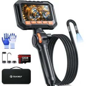 8910-z90 T Takmly Two-way Articulating Borescope Camera 0.33in Industrial Orange