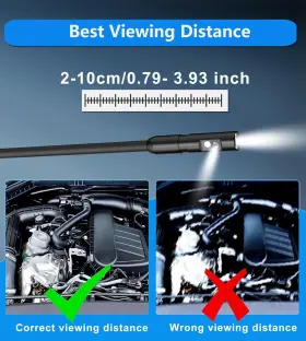 N43s T Takmly Dual Lens Industrial Endoscope 1080p Digital Borescope Inspection Blue #3