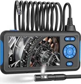 N43s T Takmly Dual Lens Industrial Endoscope 1080p Digital Borescope Inspection Blue