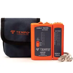 Pa1574 Tempo Rj45 Network Cable Tester Ethernet Cat5 Orange