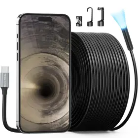 Ntc30l-8.5mm-15m Teslong 50ft Usb-c Borescope Camera With Light Only Compatible Black