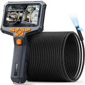 Nts430b-8mm-15m-dl Teslong 50ft Sewer Camera Dual Lens Borescope With Light 4.3 Inch Black