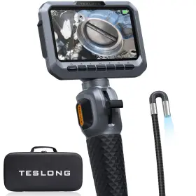 Td300pd55l1.5 Teslong Two-way Articulating Borescope 5.5mm Slim Probe 5.0ftft 5.5 Mm Gray
