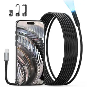 Ts-ntc30p Teslong Usb C Endoscope Camera With Light Type-c Snake Borescope 10ft Black