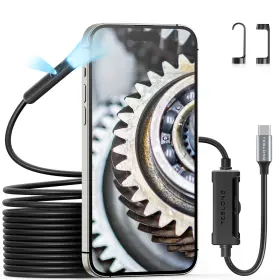Tsntc30dd8dl5 Teslong Dual Lens Endoscope With Light Usb-c Inspection 16.5 Ft Black