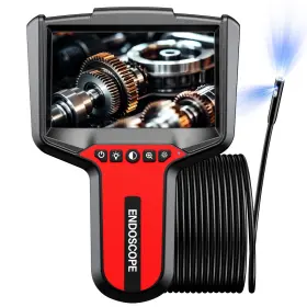 Tgjor 797387548743 Endoscope Camera With Light 5 Inch Dual-lens 16.4ft Black