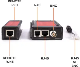 The Cimple Co 840003315196 Universal Network Cable Tester Tool Bnc Rj45 1 Kit Black #3