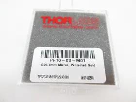 Pf10-03-m01 Thorlabs 1 Inch Protected Gold Mirror Plano Metallic New