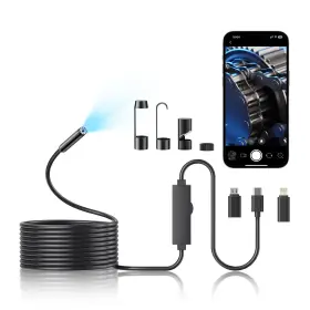 1920p Vafafinder Sl-5m Endoscope Camera With Light Hd Borescope 8 Black