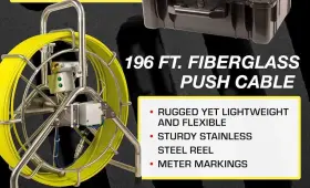 Swj-3388t Video Snake 196ft Wall Inspection Fiberglass Push Cable Only-no Camera #3
