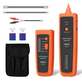 Yw-751-p-b-us Yowexa Network Cable Tester Digital Signal Wire Tracer Rj45 Rj11 Orange