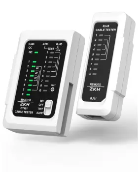 Zkh-ct401 Zkh Rj45 Network Cable Tester Lan And Tel Continuity Ethernet Black