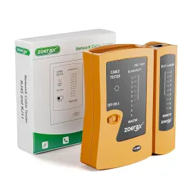 Csy-468poe Zoerax Network Cable Tester Rj45 Lan Test Support Poe For Cat5 Orange