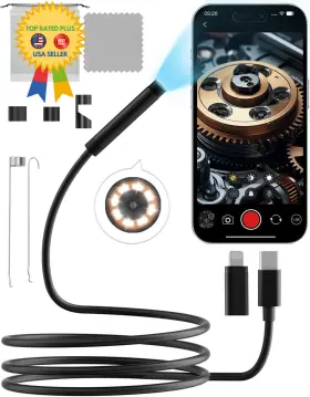 5004-1 Zoiot Endoscope Camera With Light 1920p Hd 5.9ft Semi-rigid Black