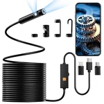Endoscope Camera With Light, Dual-lens 1920P Hd Borescope Tools 8+1 Adju.... Fixed Price $57.73.