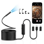 Endoscope Camera With Light, 1920P Hd Borescope 8 Led Lights, 16.5 Ft Semi-. Fixed Price $26.79.