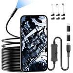 Endoscope Camera With Light, 1920P Hd Borescope 8 Led Lights 16.4FT. Fixed Price $18.99.