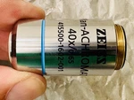 Zeiss Lens Plan-achromat 40X/0.65 W0.8" 415500-1602-001. Fixed Price $308.87.
