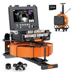 9'' Portable Sewer Camera 100FT Self-leveling Pipe Inspection With 1080P Scree. Fixed Price $833.99.