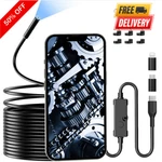 Endoscope Camera With Light, 1920P Hd Borescope 8 Led Lights 16.4FT. Fixed Price $19.20.