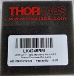 Thorlabs LK4245RM F= -100.0 Mm, 1", Uvfs Mounted Plano-concave Round Cyl Lens. Fixed Price $19.99.