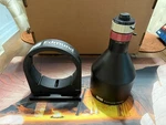 Edmund Optics 56-948 0.8X Telecentric Machine Vision Lens W/ Mount Stand & Caps. Fixed Price $1200.00.
