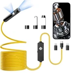Papiblu Endoscope With Light, 1920P Hd Borescope 32.8FT-DUAL Lens, Yellow. Fixed Price $40.16.