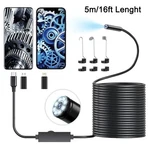 5M Endoscope Camera With Light, 1920P Hd Borescope 8 Led Lights New. Fixed Price $12.99.