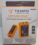 Tempo PA1574 Lan Cable Check Stp/utp Tester New Sealed. Fixed Price $29.99.