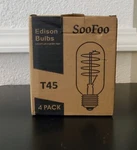 Soofoo T45 Vintage Edison Led Bulbs Filament 40W Tubular Light Dimmable. Fixed Price $29.45.