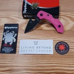 Spyderco Dragonfly 2 Pocketknife Stainless Drop Point Pink Frn Manual Lockback. Fixed Price $119.00.