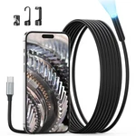 Usb Endoscope Camera 10FT Flexible Waterproof 8 Led Lights Teslong Type-c. Fixed Price $51.99.