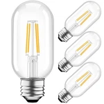 E26 40 Watt Light Bulbs, Led Edison Filament Warm Piece T45-CLEAR-4W. Fixed Price $18.92.