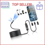 Kinpthy Endoscope Camera With Light, 1920P Hd Borescope Tools 8 Adjustable. Fixed Price $27.40.