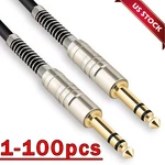 6FT Noiseless Electric Guitar Bass Cable Pedal Amp Cord 1/4" Usa Keyboard Lot. Fixed Price $315.79.