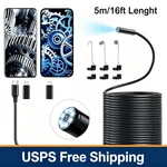 Endoscope Camera With LIGHT,16.4FT 1920P Hd Borescope 8 Led Lights. Fixed Price $14.99.