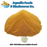 Golden Pearls 100-200 Microns For Babies, Small Fish, Corals, Reef Tanks, Betta. Fixed Price $22.99.