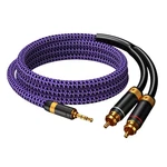 Veimeitk 3.5MM Aux To Rca Cable Audiophile 24K Gold-plated Pure 3.2 Ft. Fixed Price $28.96.
