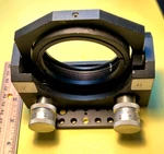Aerotech 3" Gimbal Mirror Mount Model Aom 110-3 On Baseplate. Fixed Price $82.50.