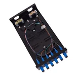Sc Sm 6PORT Box +cables Wall Mount Fiber Enclosure With Splicing Module And L.... Fixed Price $49.73.