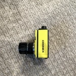 Cognex Industrial Camera With Edmund Optics Lens, Yellow. Fixed Price $800.00.