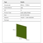 Optical Fiber Infrared Shield 980NM 1064NM 1070NM. Fixed Price $121.59.