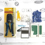 New Ywnegwe RJ45 Crimping Tool Kit Network Cable Tester & Wire Stripper. Fixed Price $24.99.